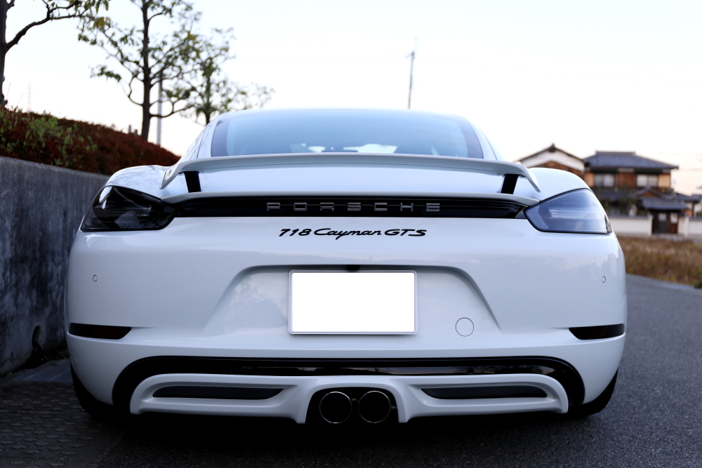 Porsche 718/Cayman ＆ TECHART+H＆R＋テールライト＋アライメント調整