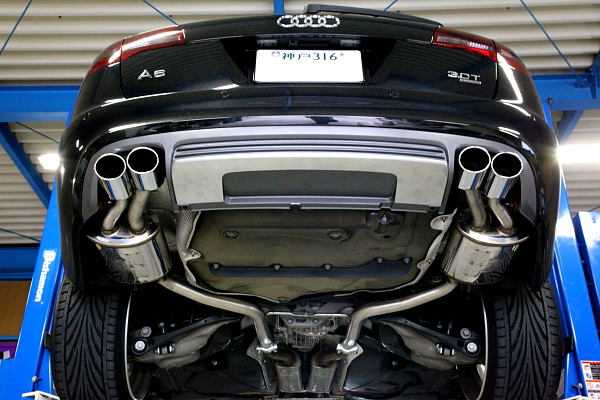 Audi A6 4f マフラー交換 インコネルカッター Macars