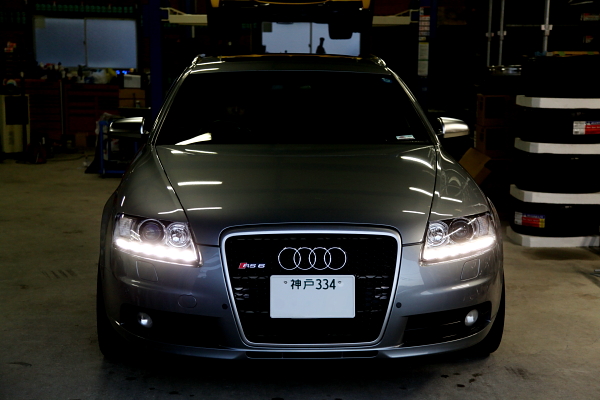 Audi A6/4F（前期） & 後期ヘッドライトへ変更作業！！ | MACARS | 兵庫県姫路市